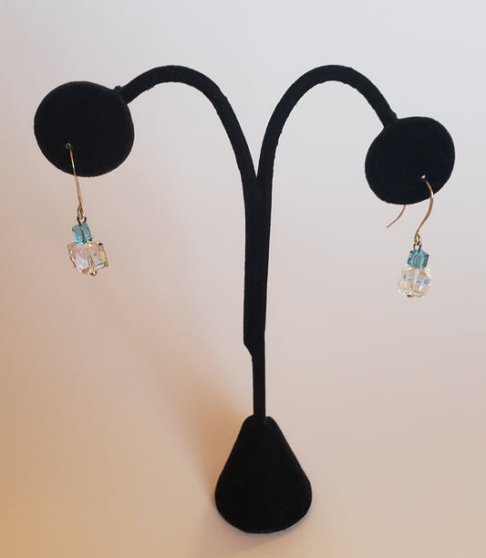 REDO Ariana Blue and Clear Crystal Cubes