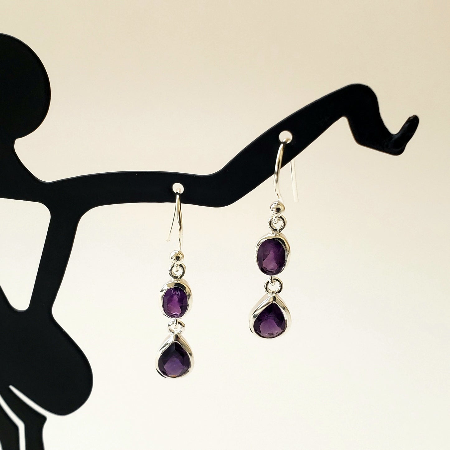 REDO Amethyst earwire SS