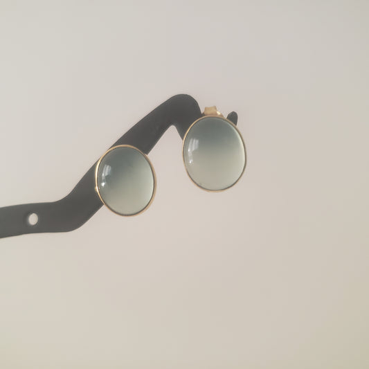 Earrings, Post, Aqua Chalcedony, Gold Filled