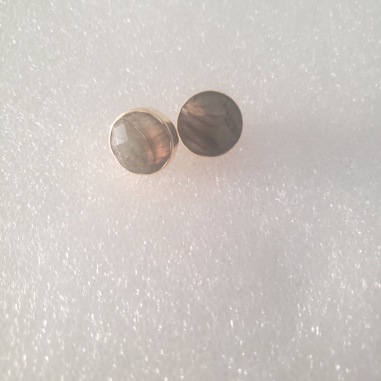 Earrings, Post, Labrodite, Gold Filled