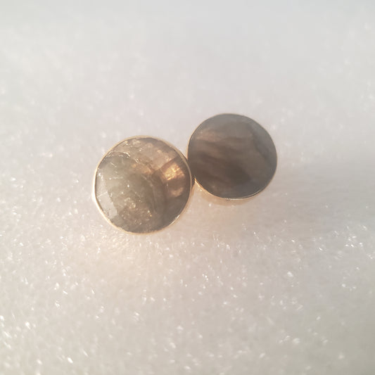 Earrings, Post, Labrodite, Gold Filled