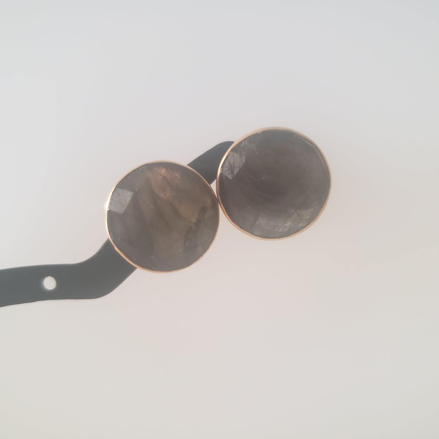 Earrings, Post, Labrodite, Gold Filled