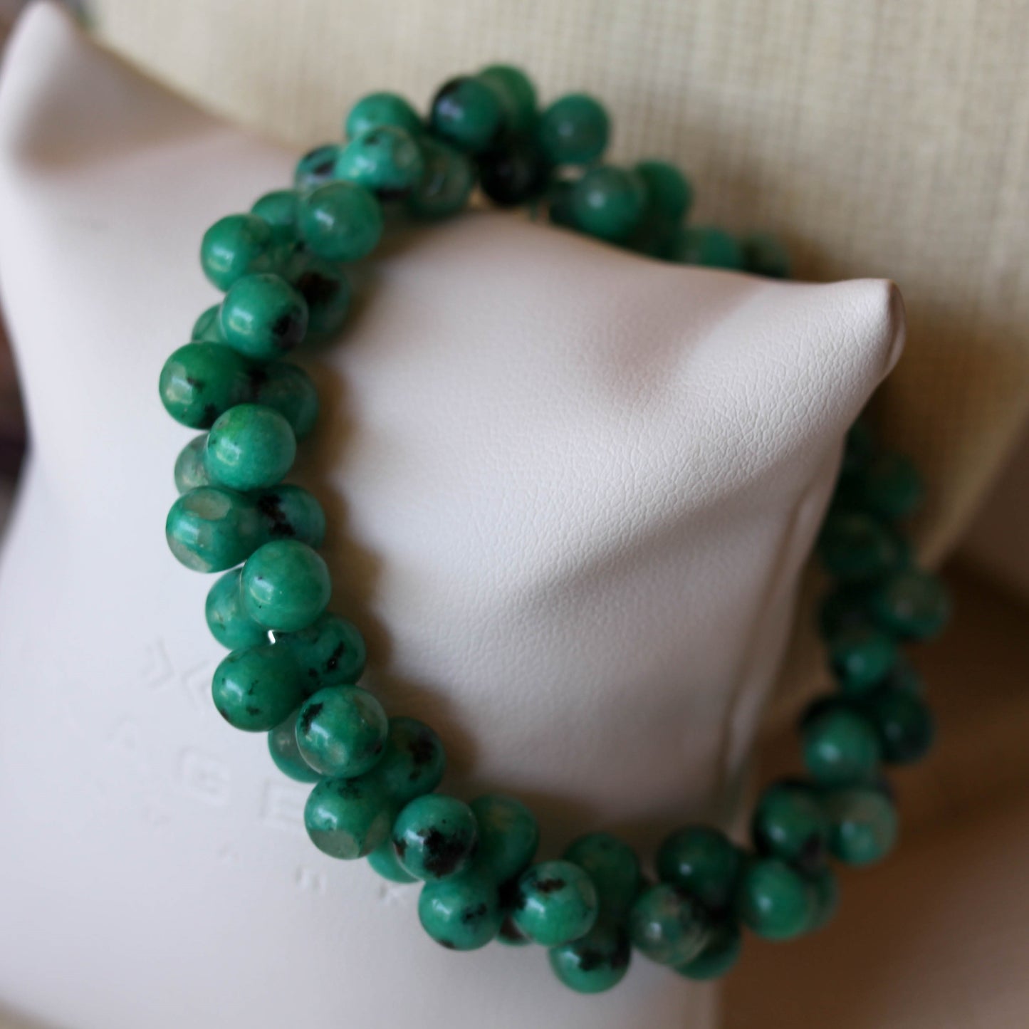 Bracelet - Malachite Peanut Beads