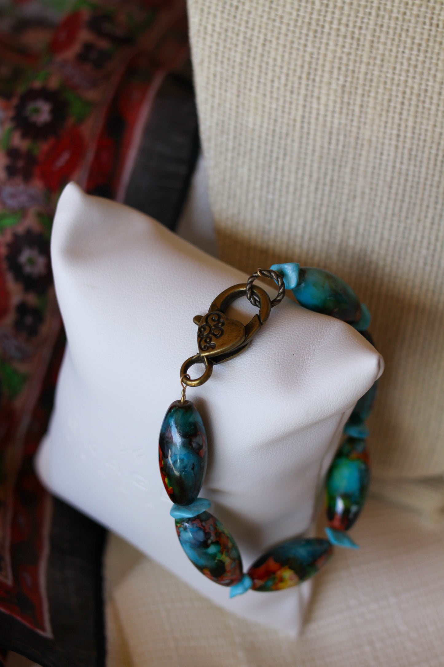 Bracelet - Picasso beads 3 views