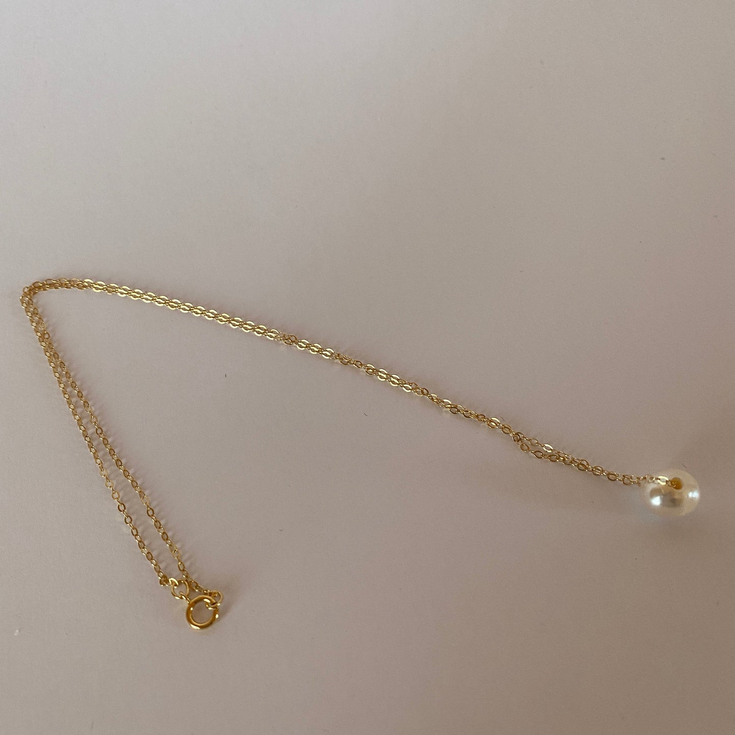 DN Dainty Chain Freshwater White Pearl