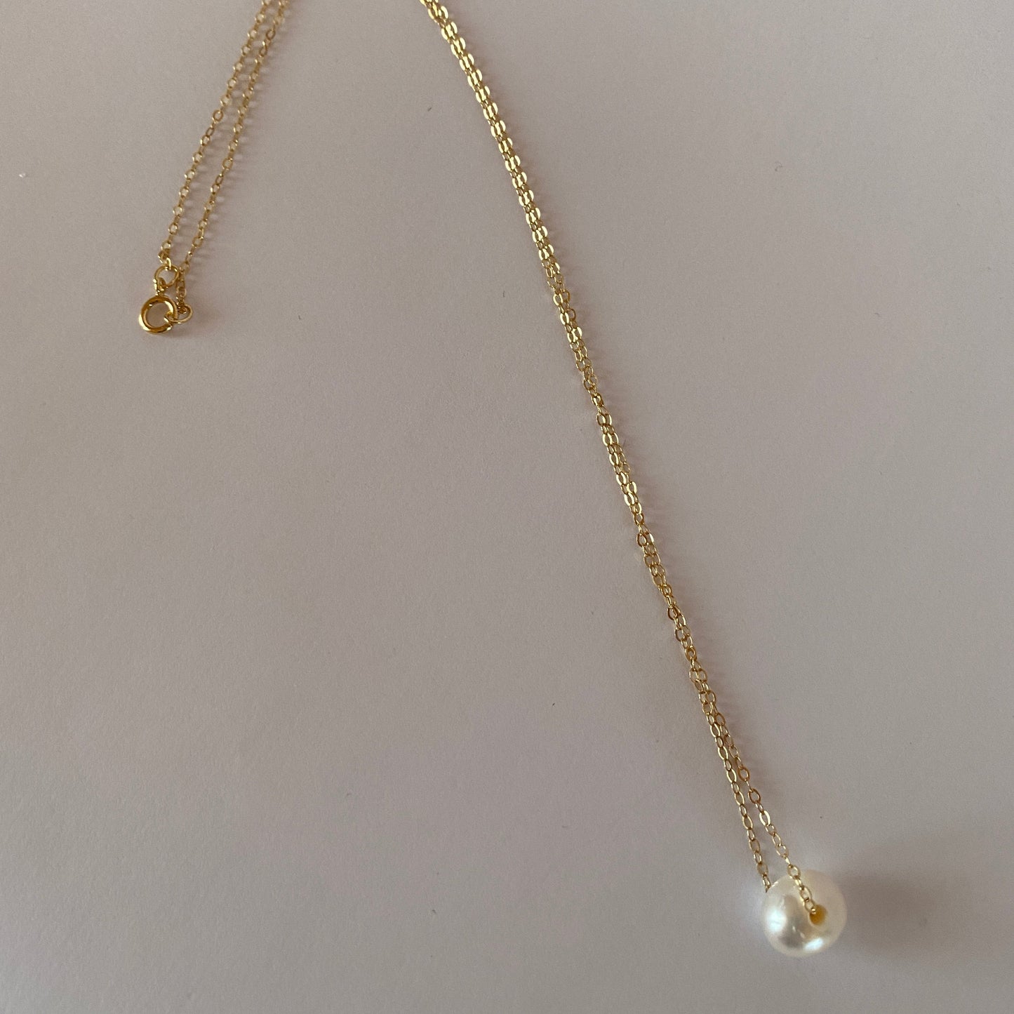 DN Dainty Chain Freshwater White Pearl