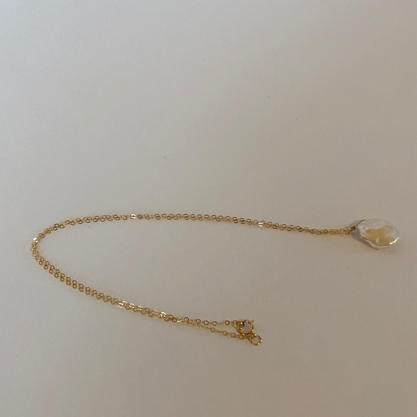 DN Dainty Chain Keshi Pearl Pendant