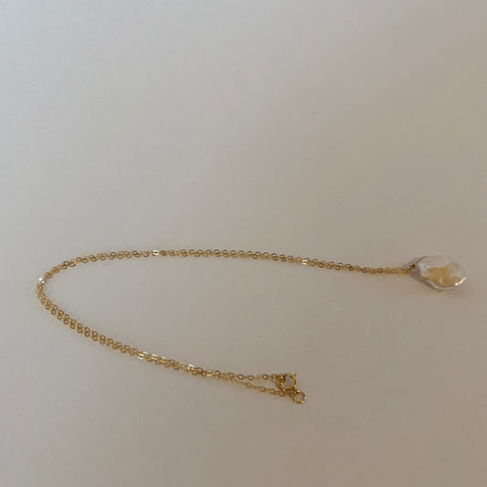 DN Dainty Chain Keshi Pearl Pendant