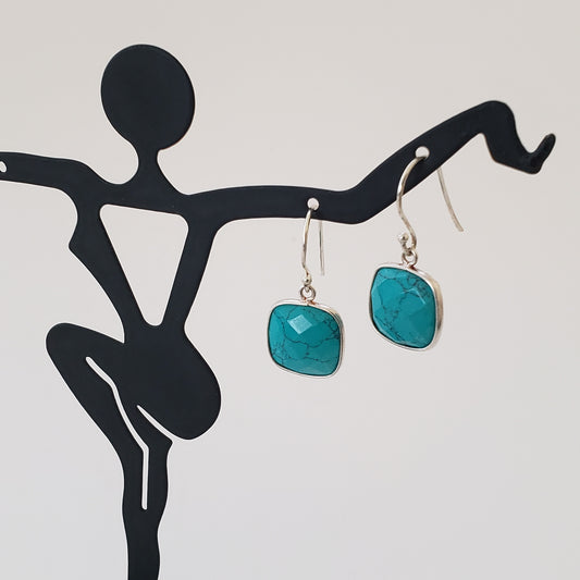 Turquoise earwires SS