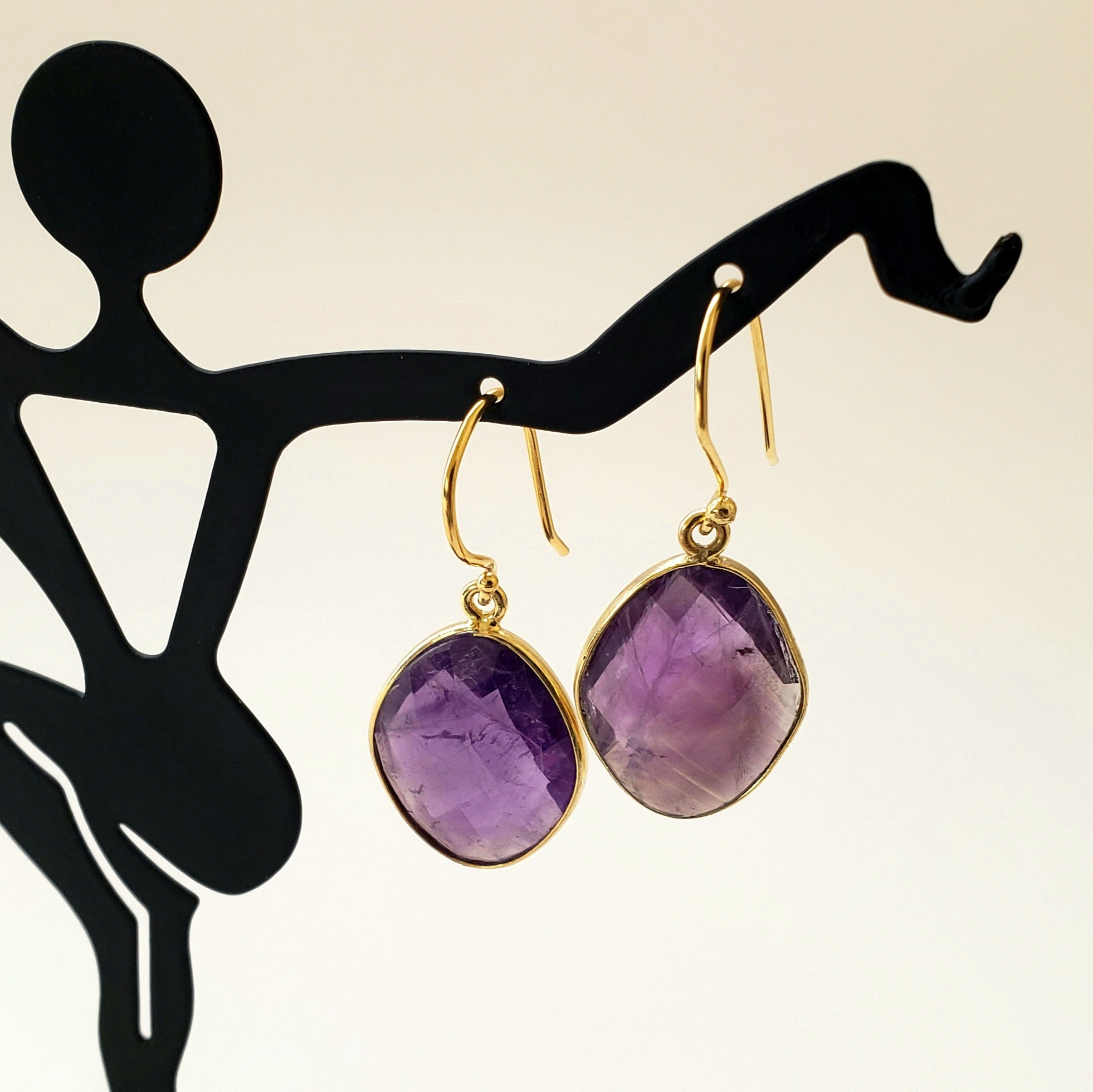 E Amethyst earwire  GF