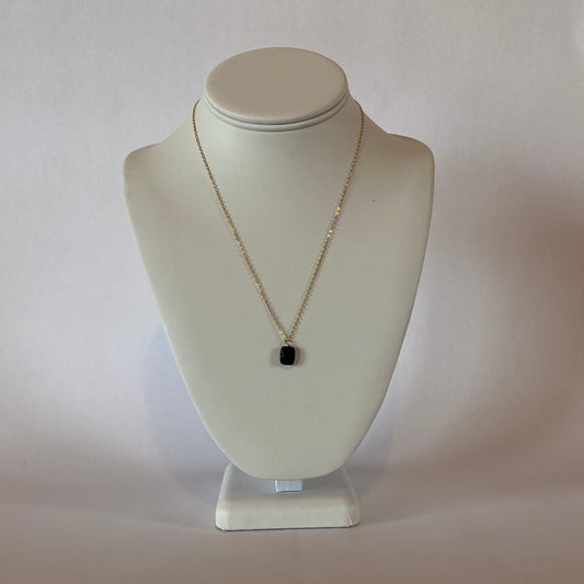 DN black faceted svarowski pendant